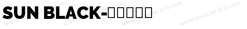 SUN BLACK字体转换